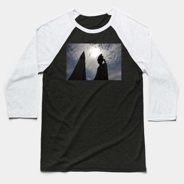 Hallgrimskirkja Cathedral Baseball T-Shirt by Memories4you